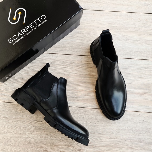 Scarpetto Other - Gherardo Black Men's Genuine Leather Boots